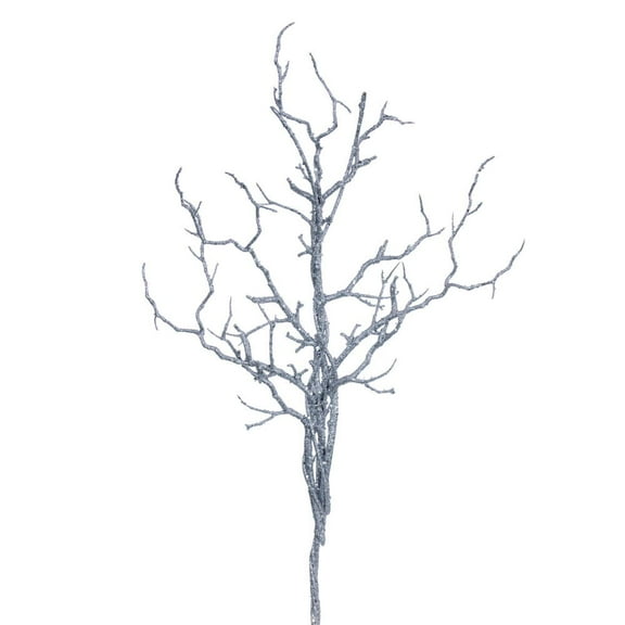 24" Silver Twig Branch 3/Bag