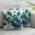thumbnail image 3 of Leisuo Mulberry Park - Edition, Artist-Designed Printed Pure Pillowcase - Peacock Feathers, 3 of 5