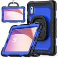 thumbnail image 2 of For Lenovo Tab M9 9.0 Inch 2023 TB-310XU/TB-310FU, 360 Rotating Shockproof Cover with Stand, Handle, Shoulder Strap, Dark Blue Panel, 2 of 7