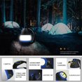 thumbnail image 2 of Lámpara 3-en-1 USB Camping Light 1500mAh Linterna portátil de mesa para interiores (Azul) JShteea Para estrenar, 2 of 6