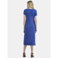 thumbnail image 2 of Time and Tru Women's Midi Knit Dress, Sizes XS-XXXL, 2 of 4