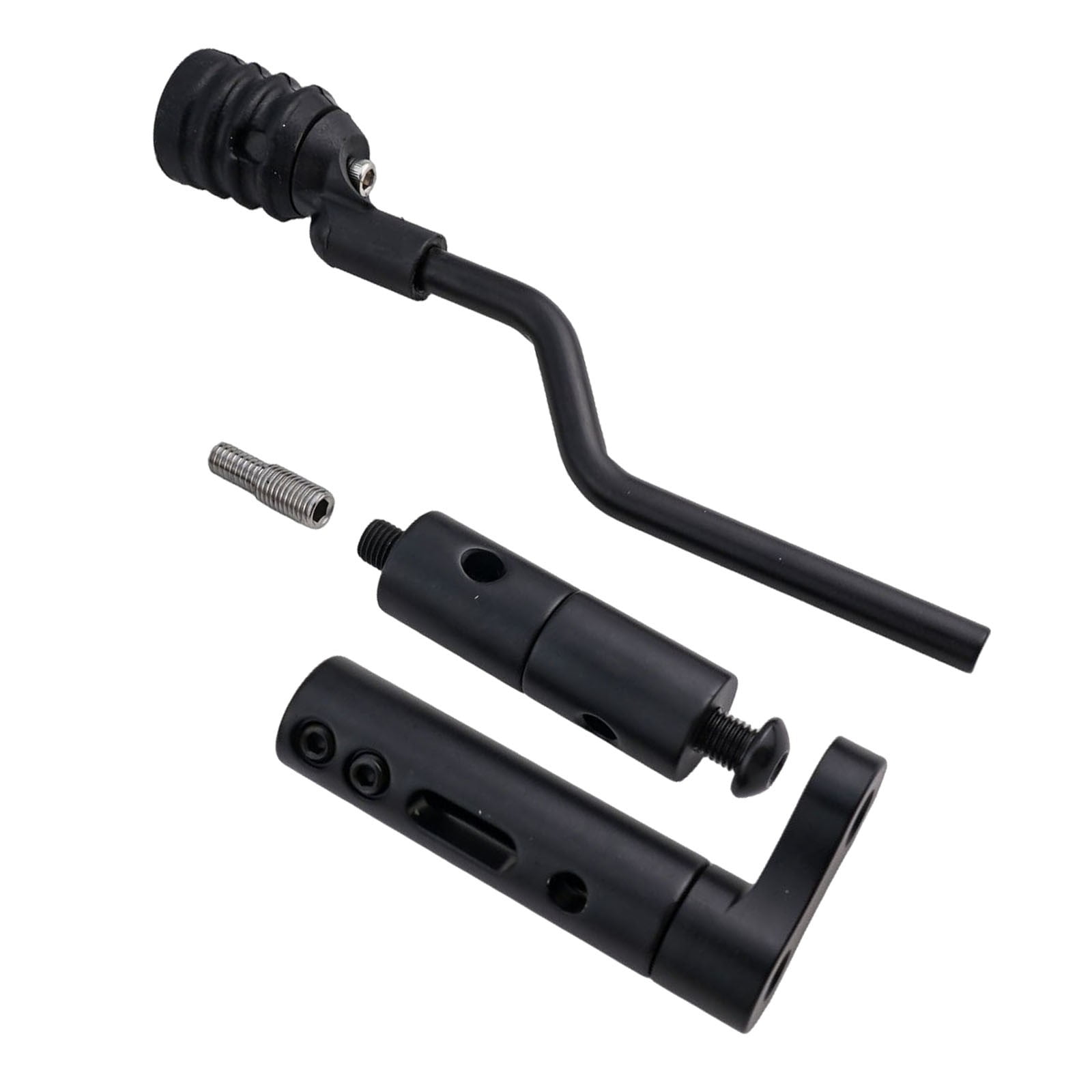 YIWEI Bow String Stop Suppressor for Compound Bow Metal Front Rear Mount Stabilizer Silencer Reduces Vibration Noise Black