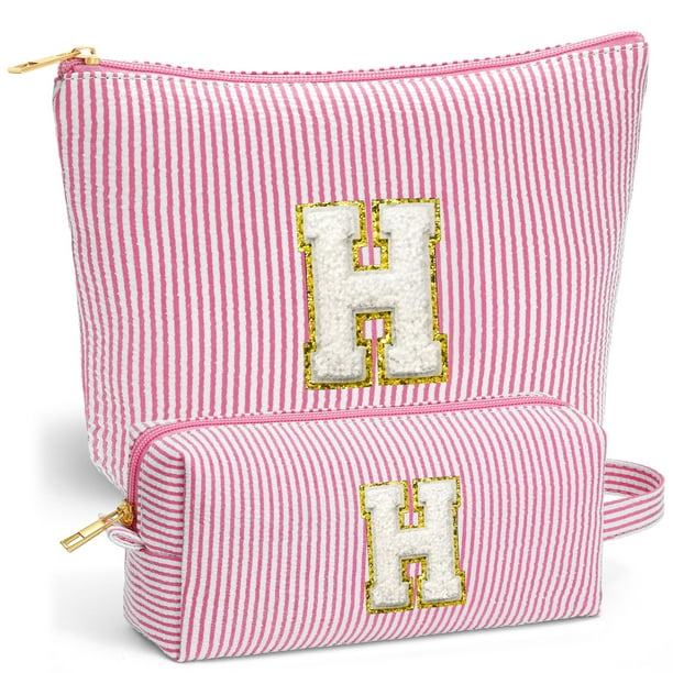 Set de bolsas de maquillaje Fohufo Christmas Gifts para mujer, color rosa