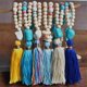 thumbnail image 4 of Qarigey Mujeres Hombres Collar Borla Cuenta Suéter Decorativo Colgante Elegante Cuello Joyería Con Cuentas Vestir Ropa Decoración Accesorios de disfraces Amarillo, 4 of 6