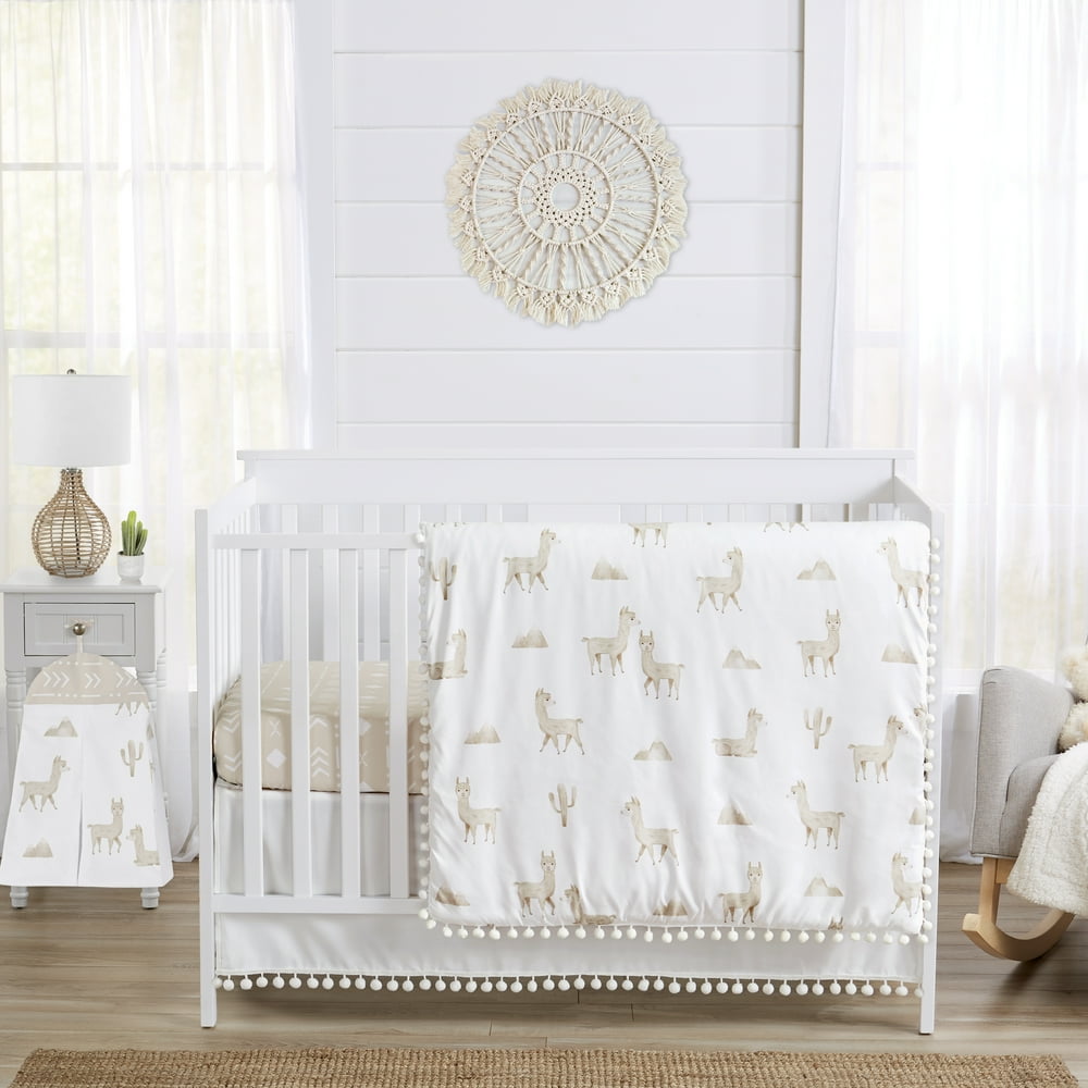 Sweet Jojo Designs Boho Llama Baby Boy Girl Nursery Crib Bedding Set