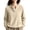 Beige, variant on Women's Henley Tops Buttoned Long Sleeve Pullover T Shirts Cozy Lightweight Warm Soft Warm Autumn Winter Dailywear Tops Black XL