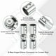 thumbnail image 3 of Conector de Varilla de Cortina de Esquina Uxcell, 2 Pcs Conector Ajustable para Varilla de 3/4", Plata Brillante, 3 of 7
