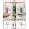 thumbnail image 3 of KFFKFF Keyless Entry Door Lock with Handle, Electronic Lever Door Handle with Keypad, Customizable User Codes, Keyed Entry, Auto Lock, 3 of 9