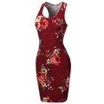 thumbnail image 1 of FashionOutfit Women's Fitted Floral or Camouflage Printed Sexy Body-Con Racer-Back Fitted Dress, 1 of 1