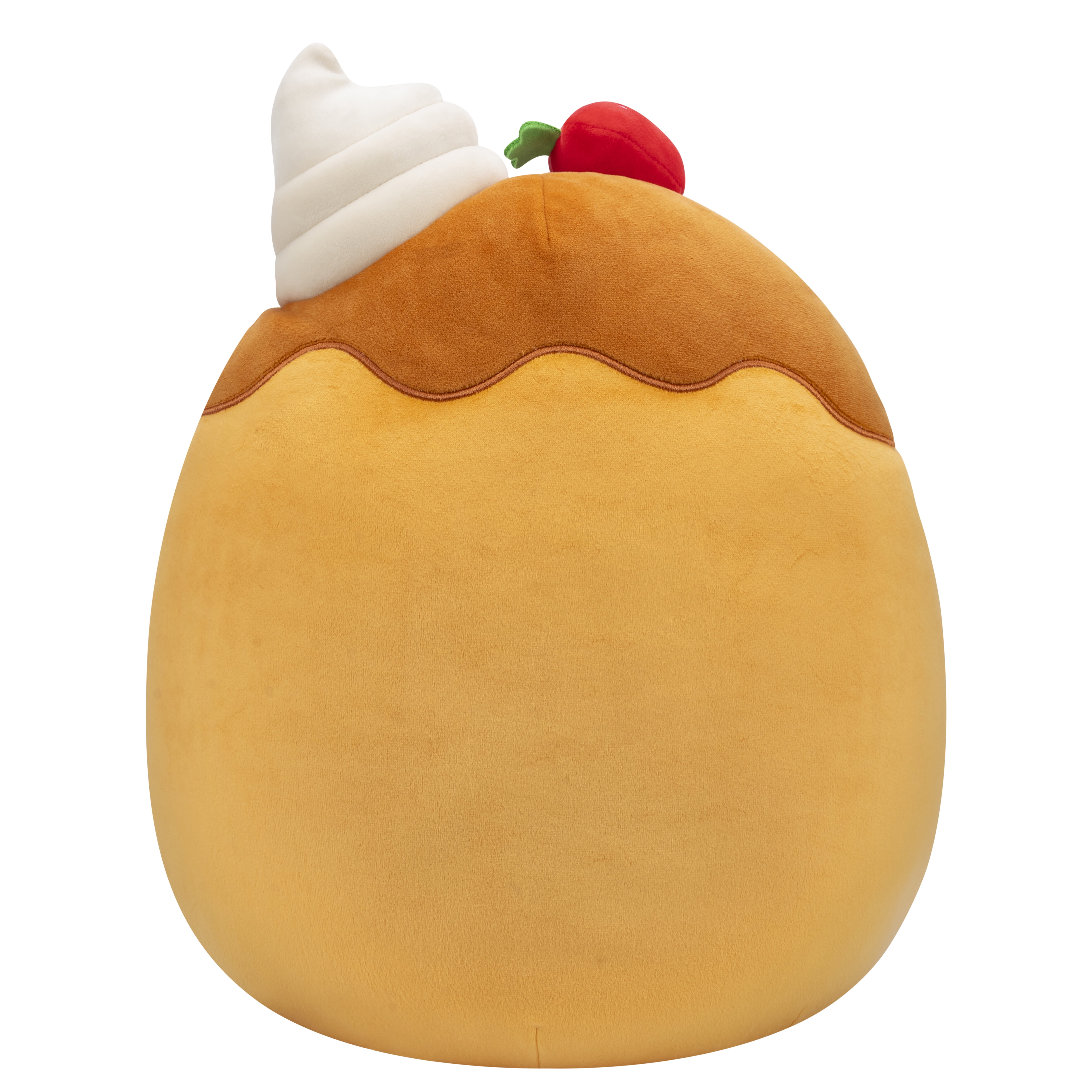 Squishmallows Official 14 inch Weaver the Waffle with Strawberry - Child's Ultra Soft Plush Toy