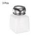 thumbnail image 3 of 3pcs Dispensadores de Alcohol Solvente 100ml (3.4oz) con Bomba de Dispensación de Líquido y Tapa de Acero Inoxidable Sellada para Acetona, Blanco, 3 of 6