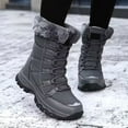 thumbnail image 2 of CAICJ98 Snow Boots Women Mid-Calf Boots 2025 New Cotton Walking Shoes Waterproof High-top Non-slip Winter Boots for Women (Grey,Size 7), 2 of 5