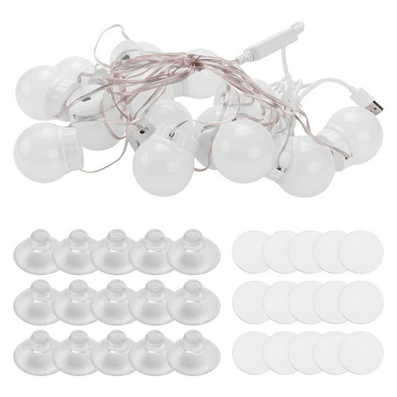 3 Modes Colors Makeup Mirror Light LED Touch-Dimming Vanity Dressing Lamp Bulb USB 12V Make Up Mirror Wall Lamp 14 Bulbs