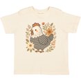 thumbnail image 3 of Inktastic Chicken Flowered Cottagecore Girls Toddler T-Shirt, 3 of 5