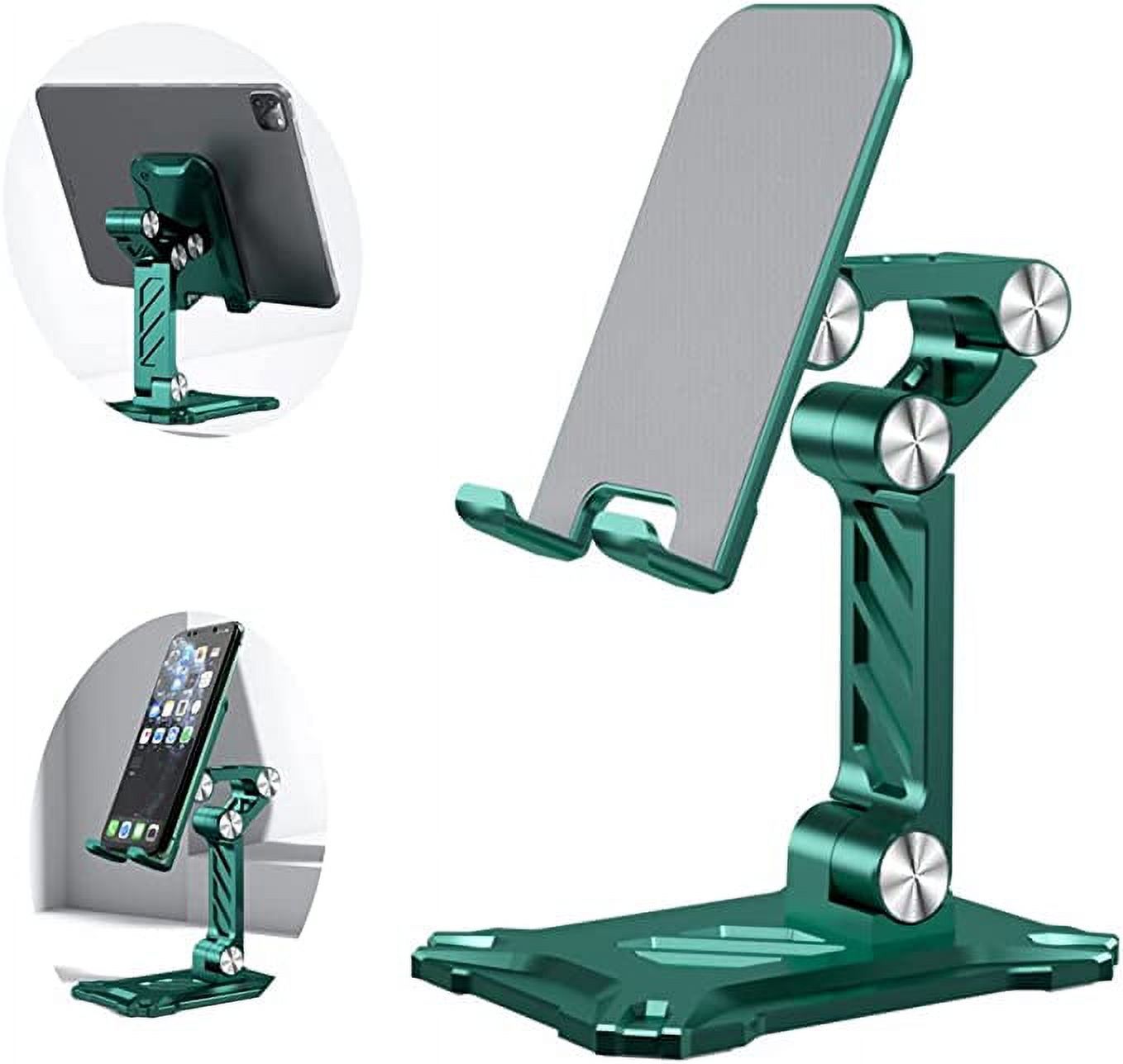 Jinsinto Cell Phone Stand for Desk.Office Desktop Phone Stand Adjustable Phone Holder Stand Compatible green