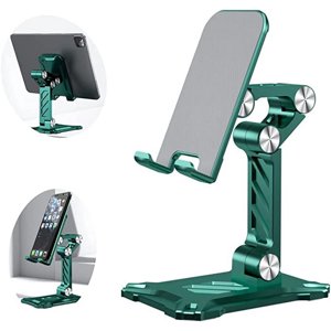 Jinsinto Cell Phone Stand for Desk.Office Desktop Phone Stand Adjustable Phone Holder Stand Compatible green