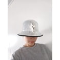 thumbnail image 1 of Chapeau de Balle Disco Blanc à Sequins Chapeau de Fête Disco, 1 of 4