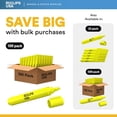 thumbnail image 4 of E-Clips USA Highlighter Set, Chisel Tip Highlighter Pens for Studying and Office Use, Yellow, 100-Pack, 4 of 6