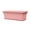 Pink, variant on Rectangular Plastic Flower Pot Planter Box, Vegetable Growing Container for Indoor Outdoor Garden Plants, Portable Home Patio Balcony Equipment