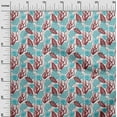 thumbnail image 3 of oneOone Viscose Chiffon Red Fabric Sea Shells Ocean Sewing Craft Projects Fabric Prints By Yard 42 Inch Wide, 3 of 4