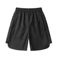 thumbnail image 4 of Yievot Men's Sport Shorts Drawstring Elastic Waist Loose Fit Knee Length Gym Training Running Shorts, 4 of 8