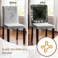 thumbnail image 4 of Dried Well Chair Covers Set of 4 3D Abstract Mysterious Ancient Stone Cave Plant Chair Back Covers Stretch Removable Washable Slipcovers Protector for Dining Room Kitchen Party Decor, 4 of 9
