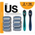 thumbnail image 1 of BIC US 5 cuchillas de afeitar unisex para hombres y mujeres, tira de lubricaci&oacute;n para un afeitado suave y cerrado, 14 cartuchos + 2 asas, 1 of 11