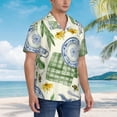 thumbnail image 5 of Bixox Men's Hawaiian Shirts Men's Vintage Utensils Print Short-Sleeve Shirt-Medium, 5 of 8