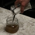 thumbnail image 6 of Stainless Steel Lid with Pour Flap 12 oz Retro Sugar Shaker Glass Dispenser, 6 of 6