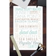 thumbnail image 3 of Orange County Beaches, California, Typography (12x18 Wall Art Poster, Room Decor), 3 of 3