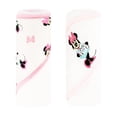 thumbnail image 6 of Disney Cudlie Baby Girl Minnie Mouse 2 Pack Rolled/Carded Hooded Towels in Tiny Stripe Print, 6 of 6