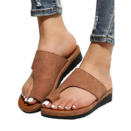 

Sanviglor Women Slides Summer Slide Sandal Slip On Wedge Sandals Indoor Outdoor Leopard Print Comfort Shoe Non-Slip Backless Casual Shoes Brown 4.5