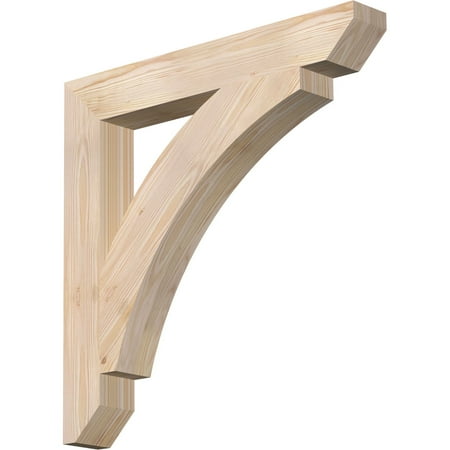 

Ekena Millwork 3 1/2 W x 26 D x 26 H Thorton Slat Smooth Bracket Douglas Fir