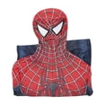thumbnail image 4 of Halloween Red Blue Spider Hero Zentai Suit, Full Body Spandex Jumpsuit Costume with Mask for Halloween Party & Role Play, 4 of 5