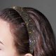 thumbnail image 1 of Glitter Rhinestones Diademas Accesorios para el cabello Diademas anchas Diademas de cristal de diamante Bejeweled para mujer Mujer , negro BLESIY Diademas de esponja, 1 of 7