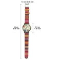 thumbnail image 4 of Watches for Women with Wind Watch Multicolour Rainbow Pattern Watches for Men Leather Band Watch Light Wind Up Wrist Watches Silicone Watch Band, 4 of 5