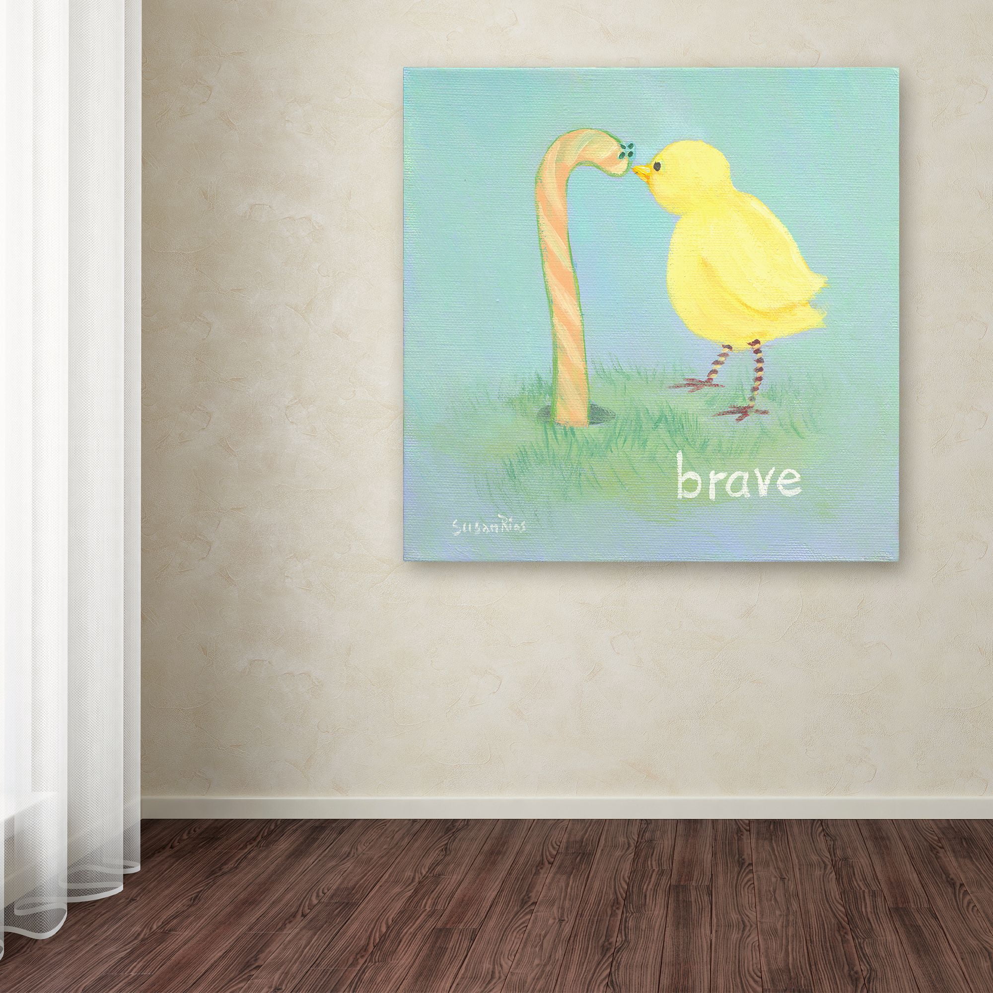 Trademark Fine Art 'Brave' Canvas Art by Susan Rios