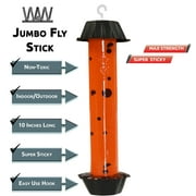 W4W Jumbo Fly Stick- Super Sticky Fly Trap, Bugs Flies & Insects
