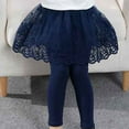 thumbnail image 2 of Ruyang Baby Girl Leggings with Skirt Footless Sparkly Tulle Skirt Pants for Kids Toddler School 𝐔niform Dance Clothes, 2 of 8