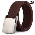 thumbnail image 2 of Men Belt Nylon Fashion Alloy Work Belt Web Belt with Automatic Slide Buckle, 2 of 10