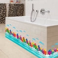 thumbnail image 2 of Pegatinas decorativas para cuartos de niños y baños, calcomanías de pared con peces marinos de colores, 2 of 5