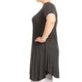 thumbnail image 3 of Women's Plus Size Solid Tunic Top, 3 of 4