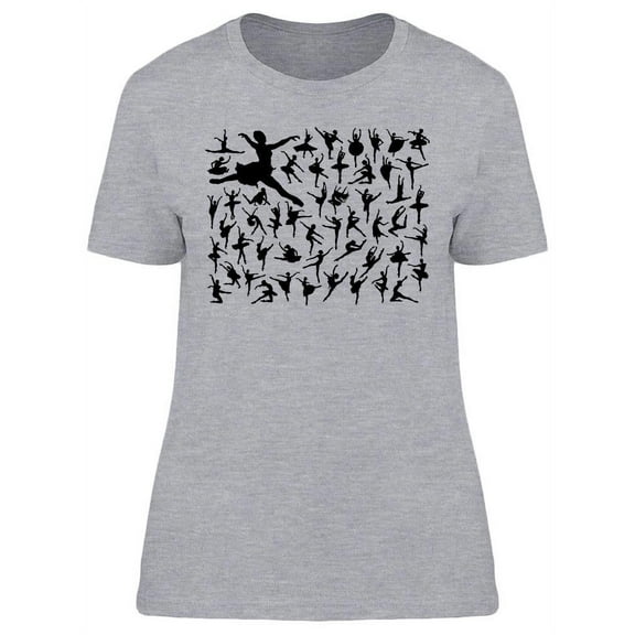 Ballerina Silhouettes T-Shirt Women -Image by Shutterstock, Female XX-Large