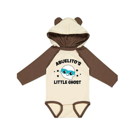 

Inktastic Cute Abuelito s Little Ghost with Stars Gift Baby Boy or Baby Girl Long Sleeve Bodysuit