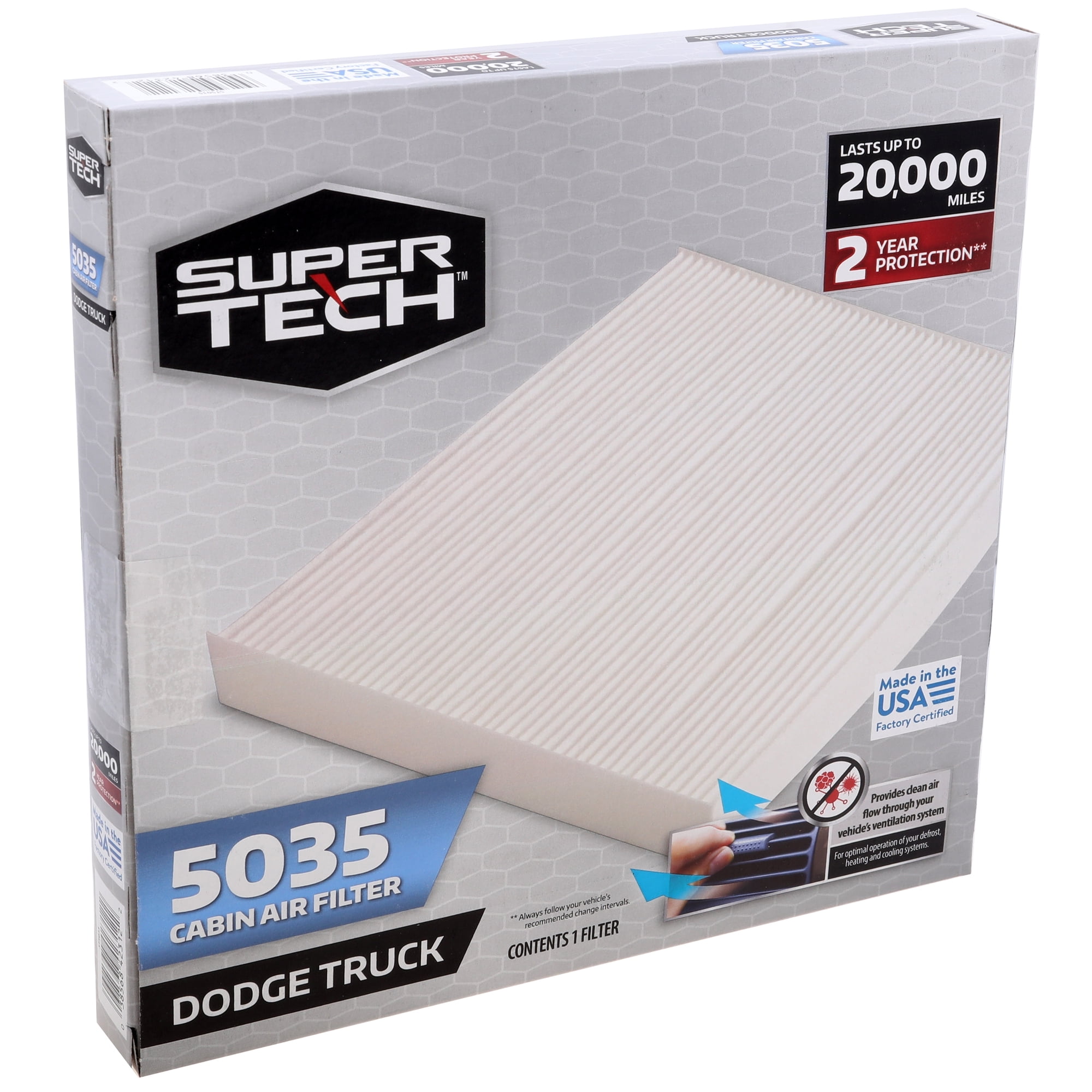 Super Tech Cabin Air Filter 5035 - Walmart Business Supplies