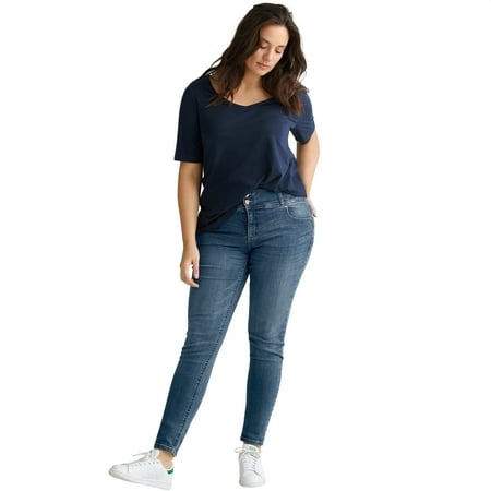 Ellos Plus Size Skinny High Waist Shaping Jeans