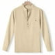 thumbnail image 5 of Blusa y camisa de manga larga con cuello alto para hombre, informal, de color liso, con botones, de media manga, con cuello alto y bolsillo, de poliéster., 5 of 9