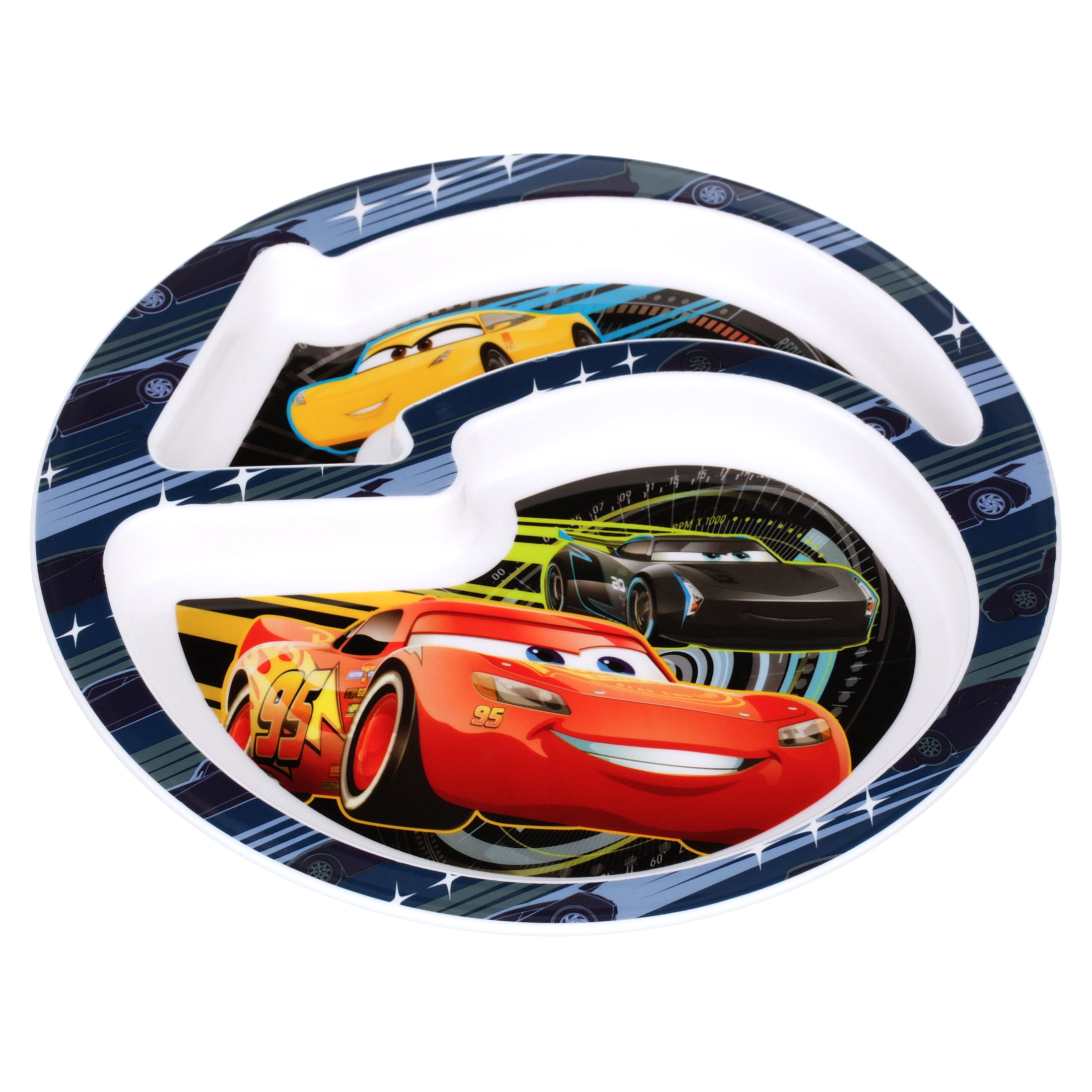 Disney Pixar Cars 3 Feeding Set Toddler Plate Bowl Knife & Fork Set