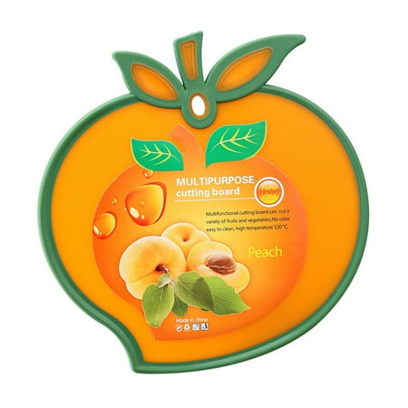 

Hhdxre Fruit Shape Food Cutting Board Cut Fruit Vegetables Chopping Boards for Kitchen(Peach)