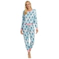 thumbnail image 4 of Disney Women's Stitch Poses Tie-Dye Crop Top and Jogger Pants 2 Piece Pajama Set, 4 of 6